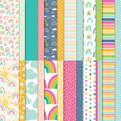 Sunshine & Rainbows 6x6 Designer Series Paper